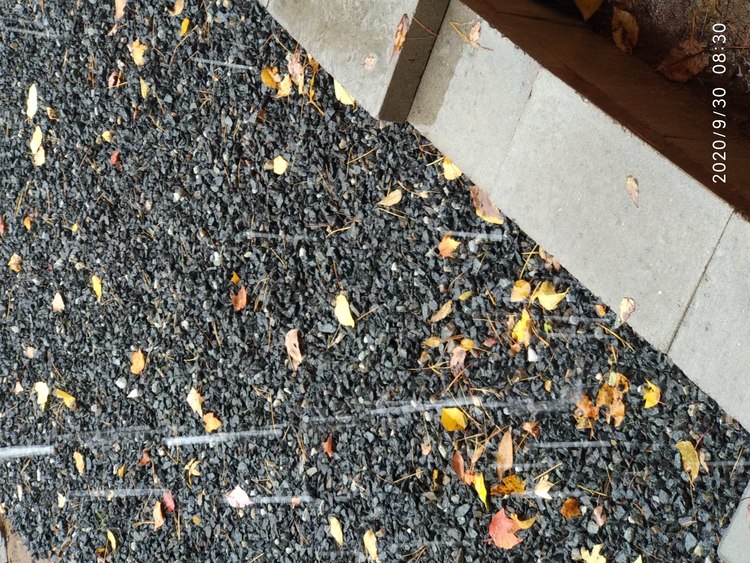 20-0930-083036: nothing to see bcs rain hasn't saturated the catch-basin