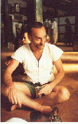 having tea in the old hall